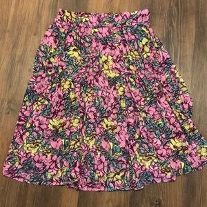 Lula Roe floral skirt